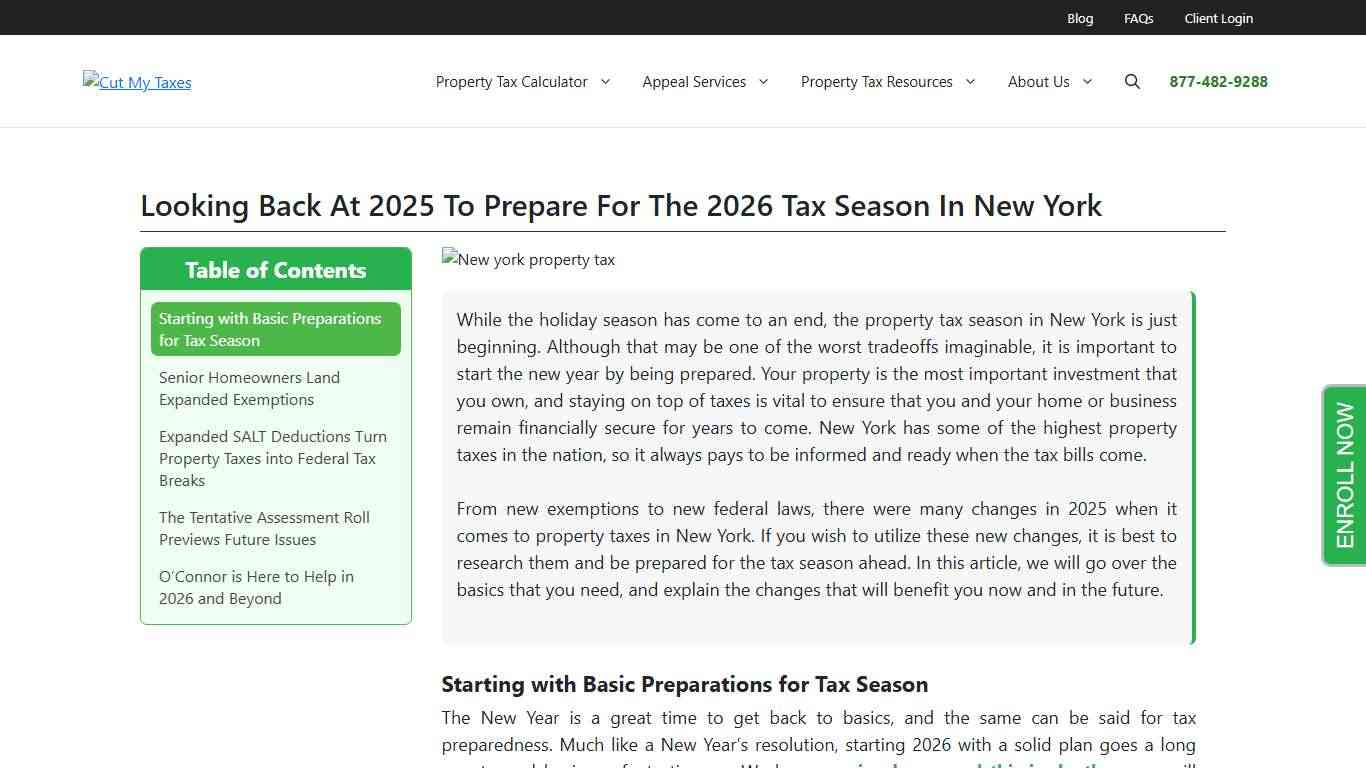 New York Property Tax Changes for 2026 O'Connor