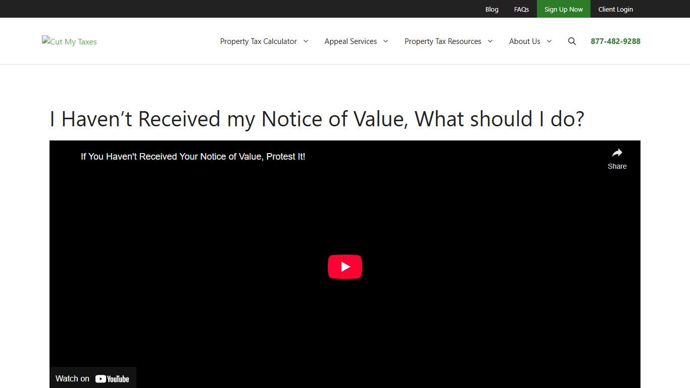 I Didn't Received Notice of Value? What to Do - Cut My Taxes