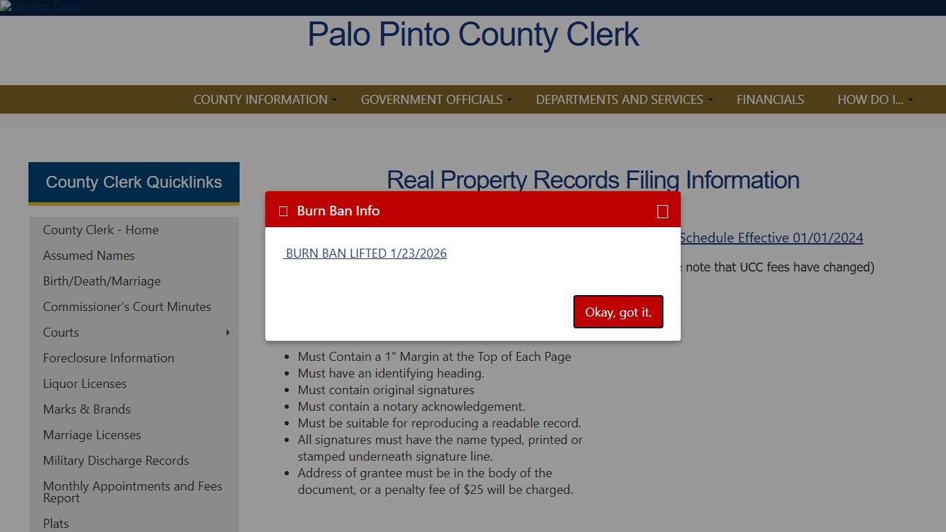 Palo Pinto County, Texas